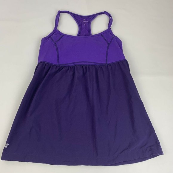 Athleta Tops - Athleta Medium Athletic Top Purple Racer Back Bra